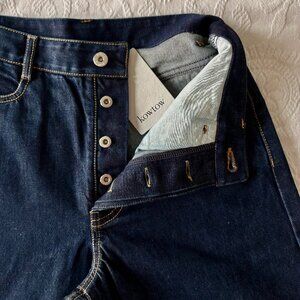 Kowtow High Puddle Jeans in Indigo Denim - Small - Brand New with Tags